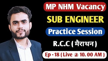 MP NHM Recruitment 2022 | NHM Sub Engineer Live Classes | EP -18 | Structural Analysis