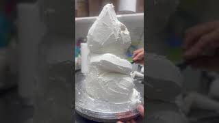 Making a 3D Japanese Lucky Cat Cake #cakedecorating #fyp... #Shorts #tinasoriginalcakes