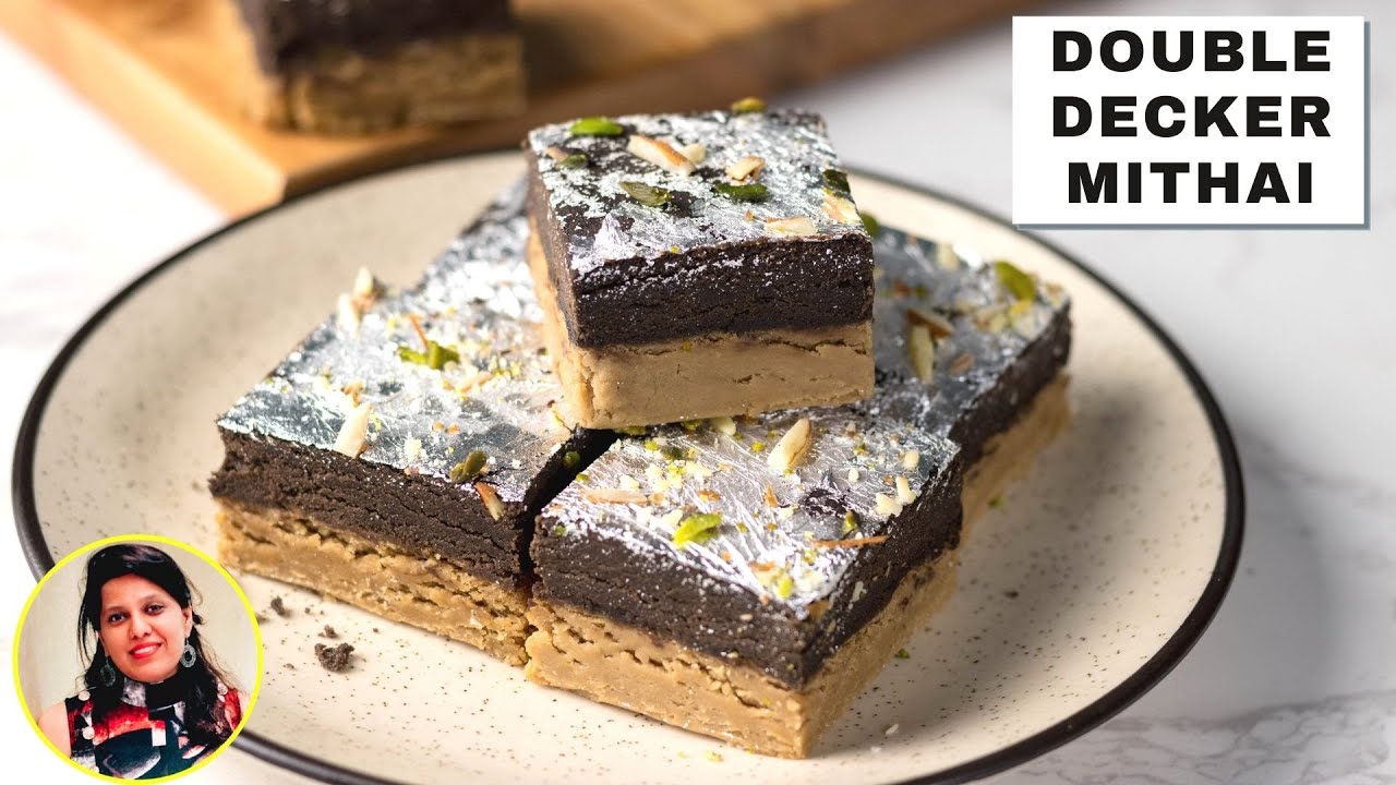 Barfi Recipe | Double Decker Mithai | Sweets Recipe | MintsRecipes