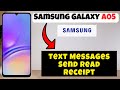 Text Messages Send Read Receipt Samsung Galaxy A05 How To Use Text Messages Options