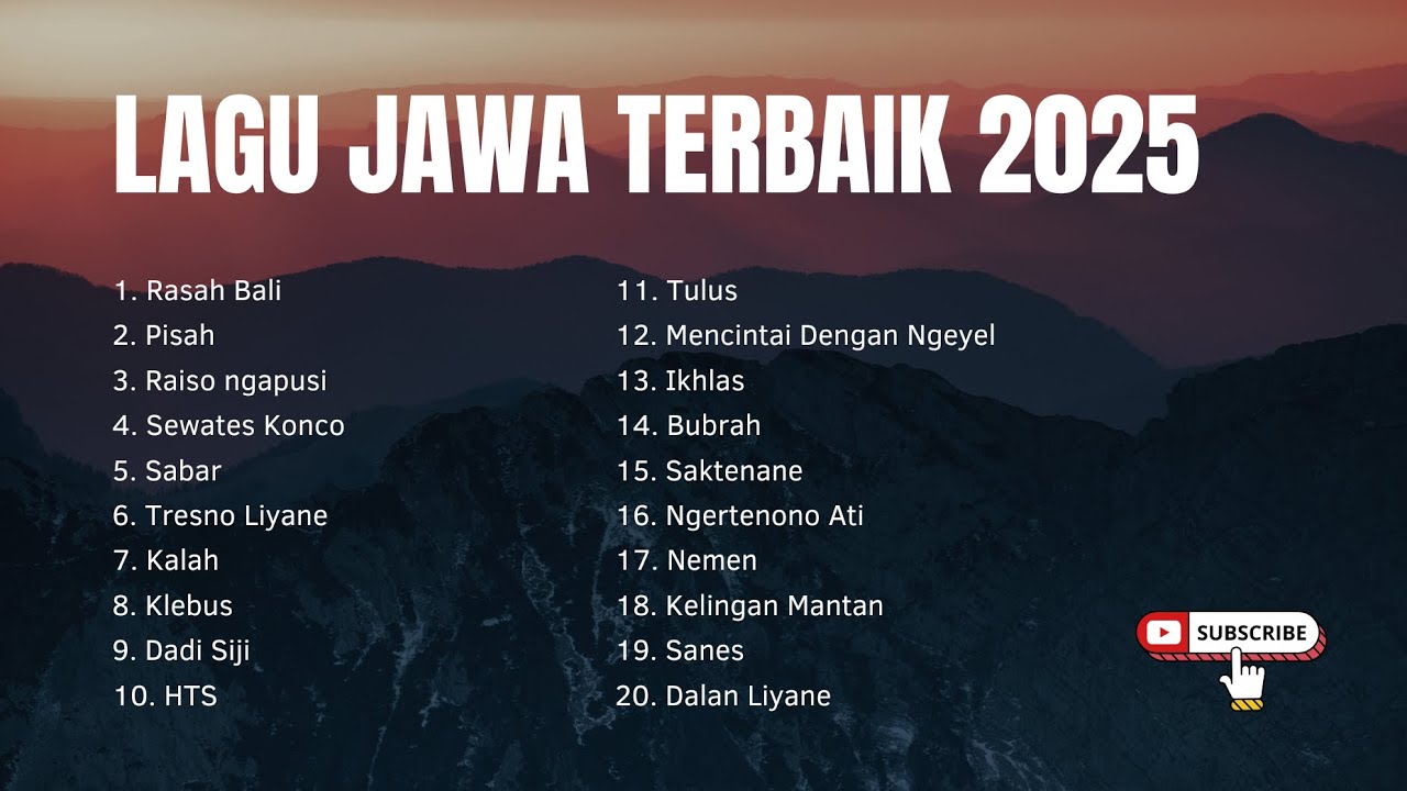 KUMPULAN LAGU JAWA TERBAIK 2025