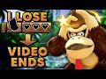 If i lose with donkey kong the ends