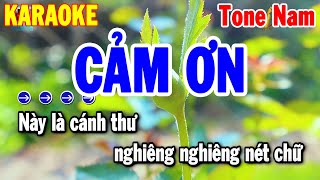 Cảm Ơn Karaoke Tone Nam Nhạc Sống Dễ Hát Nhất 2024 | Thanh Hải