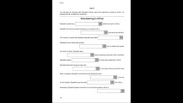 Listening B2, FCE 1, Test 1, Part 2