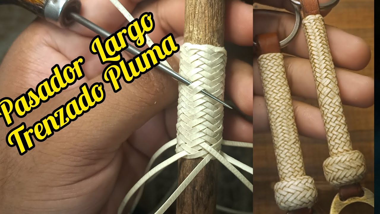 Pasador Largo Trenzado Pluma