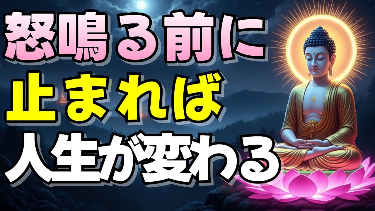【仏の教え】怒りが込み上げた時は言葉を止めなさい  #怒りの手放し方#仏教の教え#ブッダの教え#怒り#心の平安#人間関係