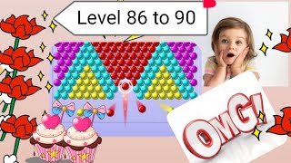 Bubble shooter 2 gameplay || Level 86 to 90 || bubble shooter || #bubbleshooter #gameplay #bubble