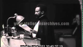 Haile Selassie devant la SDN