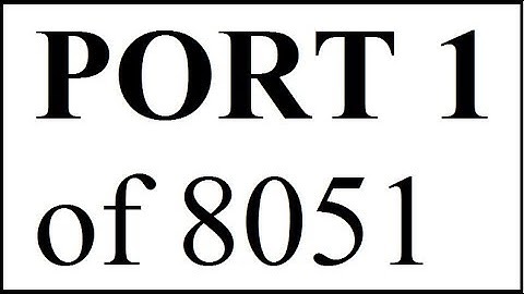 PORT 1 of 8051(Coding Part)