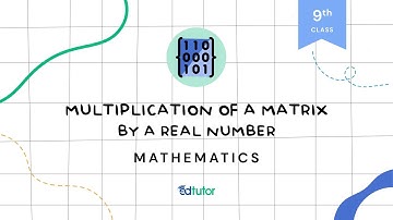 Multiplication of a Matrix by a Real Number | Class 9 | Math | Chapter 1 | EdTutor
