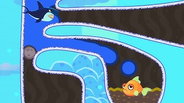 Save The Fish Gameplay Hello SHARK - Fishdom Game - Gameplay Walkthrough