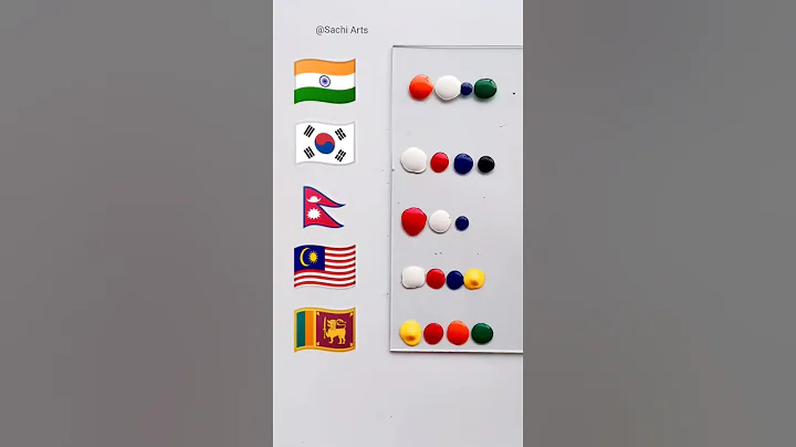 India🇮🇳 Korea🇰🇷 Nepal🇳🇵Malaysia🇲🇾 Srilanka🇱🇰 Flag Colour Mixing  IndependenceDay #art #shorts #viral - DayDayNews