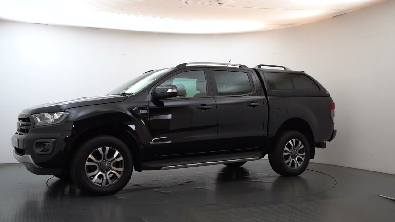 BD20GKU Ford Ranger 3.2 (200) 4x4 Wildtrak Auto Pickup with Leather and Nav + Canopy in Shadow Black