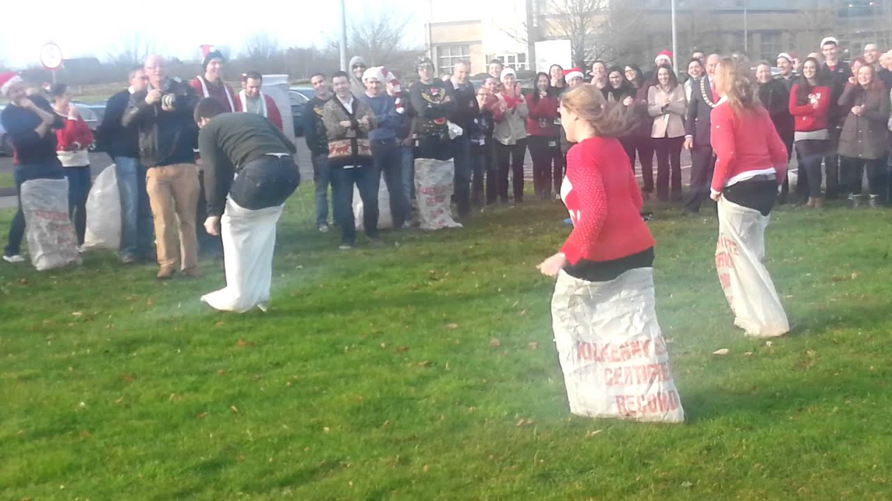 Santa's Sack Race at State Street Kilkenny