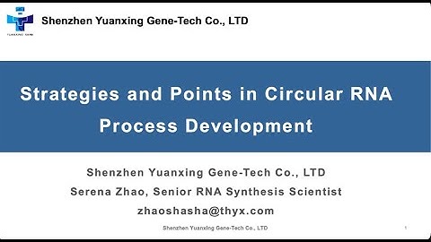 Key Strategies and Points in Circular RNA Process Development with Live Q&A