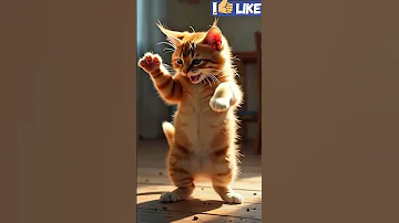 قطة ترقص بشكل طريف ومضحك Funny ترند رقص Cute اكسبلور قطة Cat قطط Comedy Dance Trending 