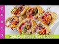 Chicken Shawarma & Sauce Tasty Iftar Ramadan Special Recipe in Urdu Hindi - RKK