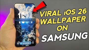 Samsung Users SHOCKED! iOS 26 Viral 3D Water Wallpaper Actually Works😳🔥#samsung #ios26 #OneUI