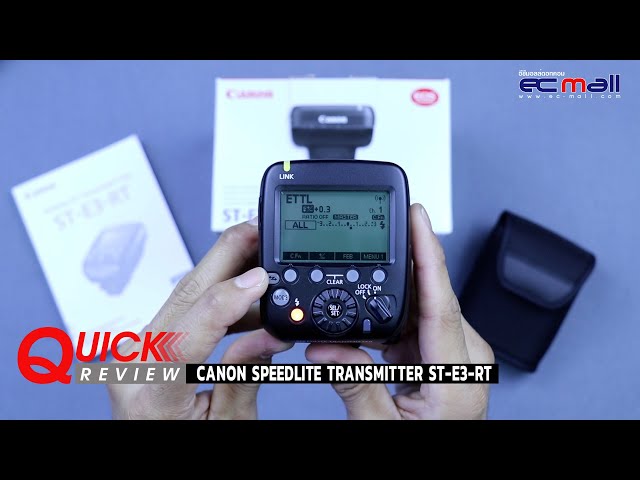 Quick Review : Canon Speedlite Transmitter ST-E3-RT - YouTube
