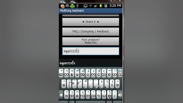 How to install Myanmar Font/Keyboard on Android
