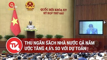 Thu ngân sách nhà nước cả năm ước tăng 4,6% so với dự toán | Truyền hình Quốc hội Việt Nam