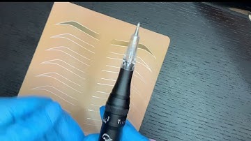 How to shade & create ombré brows! Machine method semi permanent brows