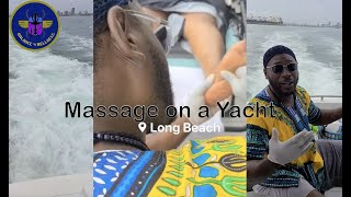 Massage on a Yacht with a view of Long Beach, California
