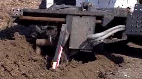 Bobcat with TRENCHER