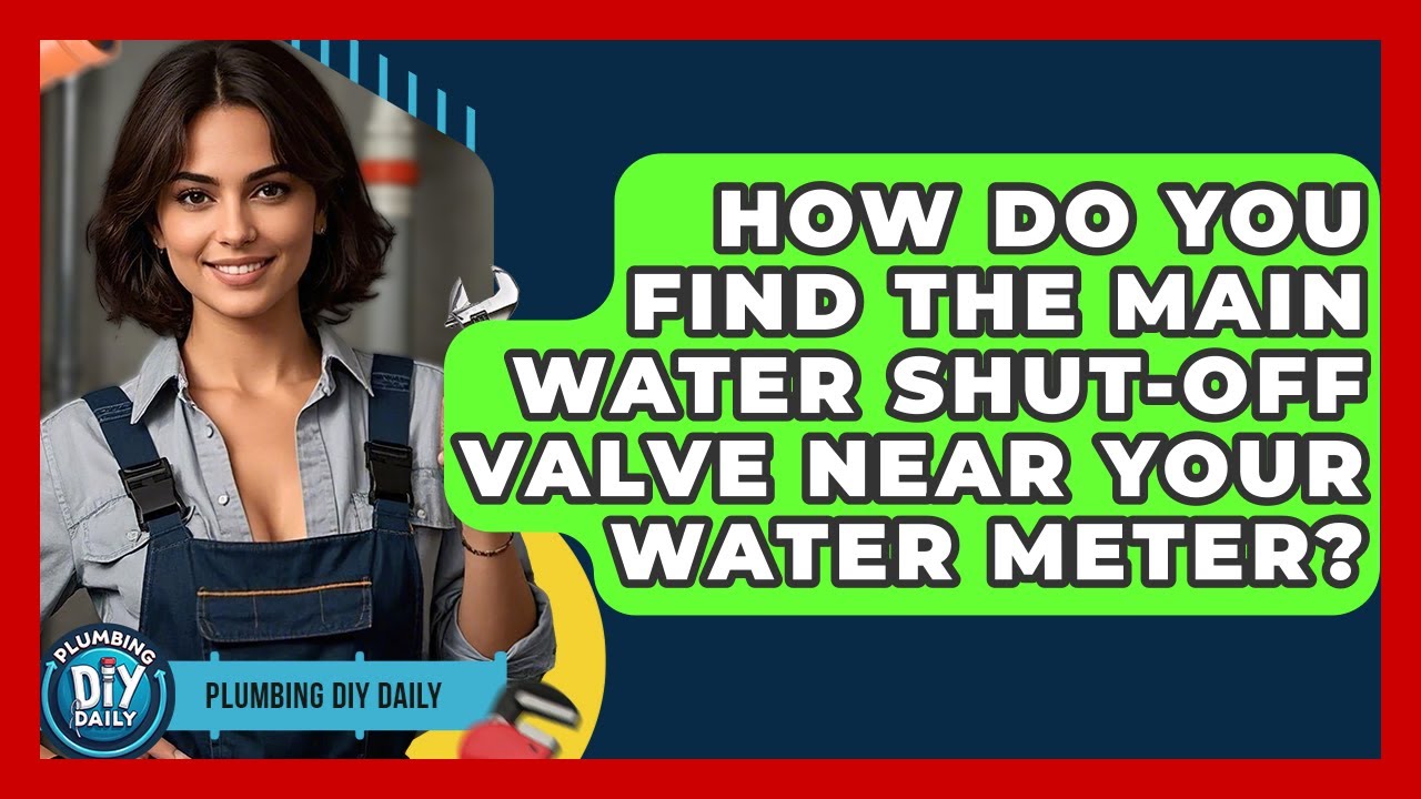 How Do You Find The Main Water Shut-off Valve Near Your Water Meter? - Plumbing DIY Daily