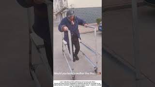 Elderly Man Walks with DIY Wheeled Walker – Rebuilding Strength Step by Step 🚶🧓