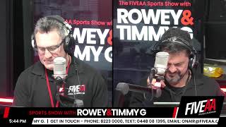WATCH LIVE: Sports Show with Rowey & Timmy G