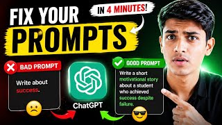 99% Of You Prompt AI Wrong | Fix It in 4 Minutes #chatgpt #promptengineering 