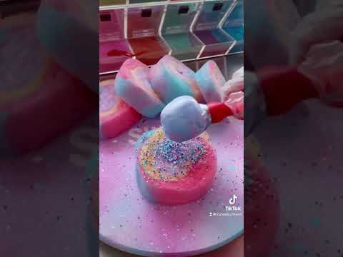 Mini Candy Cake | Cotton Candy & Ice Cream | Icy-N-Spicy | #shorts #icecream #cottoncandy #dessert