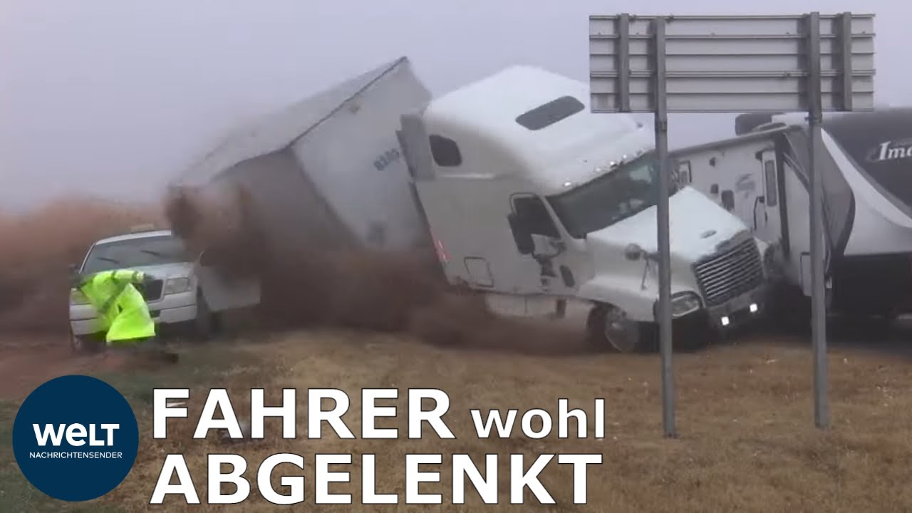LEBENSGEFAHR: Truck rast ungebremst in Unfallstelle