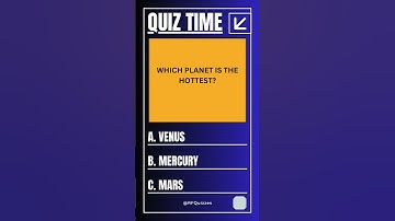 Do You Know the Hottest Planet in Our Solar System? 🔥 | @RFQuizzes
