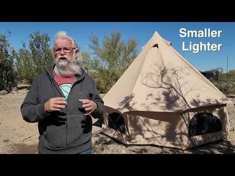 Ultimate Tent Tour: White Duck Canvas Bell Tent - Cheap and Cozy Living at Its