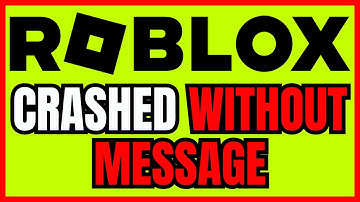 How To FIX Roblox Crashing Without Error Message (EASY FIX)