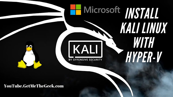 Install Kali Linux on Windows 10