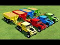 TRANSPORT OF COLORS ! Wheat transporting eith mercedes pickups Farming Simulator 22