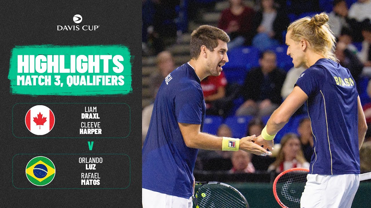 Harper/ Draxl v Luz/ Matos | Canada v Brazil | 2026 Davis Cup Qualifiers Round 1 Highlights