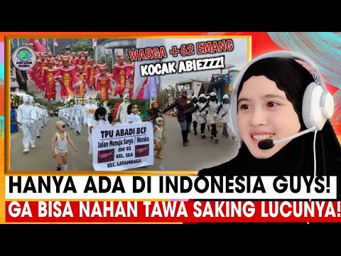 HANYA ADA DI INDONESIA‼️GERAK JALAN KREASI PALING UNIK BIKIN NGAKAK | MALAYSIAN🇲🇾REACTION