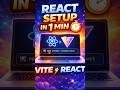 React setup using Vite 🚀 | React setup using Vite 🚀 | Beginner Guide🔖