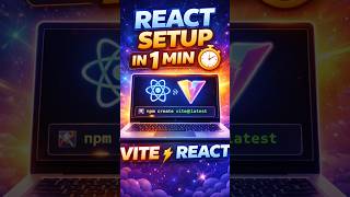 React setup using Vite 🚀 | React setup using Vite 🚀 | Beginner Guide🔖