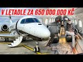 Let soukromým letadlem za 650 000 000 Kč Cessna Citation Longitude