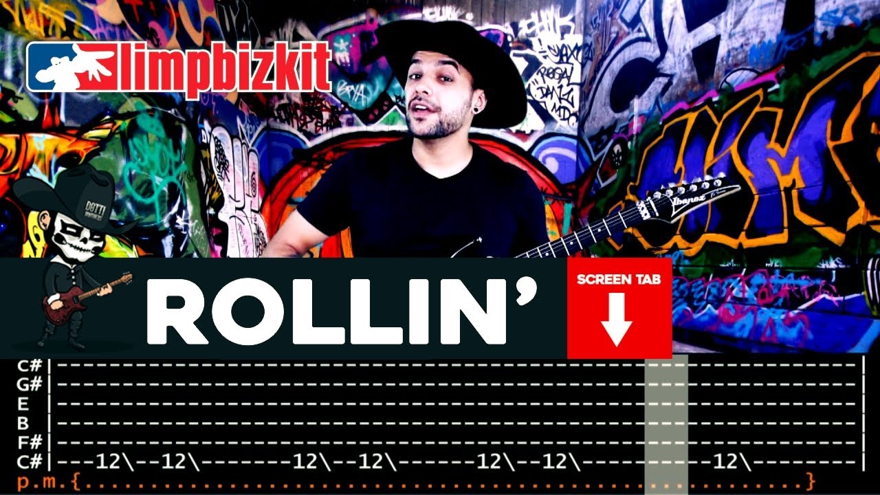 LIMP BIZKIT Rollin  cover by Masuka  LESSON  GUITAR TAB