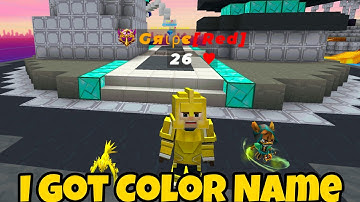 Finally Got Color Name In BlockmanGo!! 🔥
