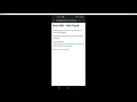 How to fix Error 404 on GitHub on phone