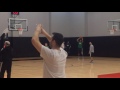 Jordan Mickey shoots 3-pointers after practice