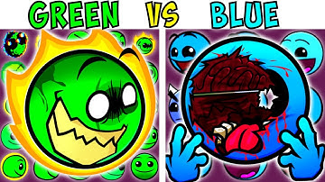 ALL GREEN VS BLUE TEST | FNF Character Test | Gameplay VS Playground