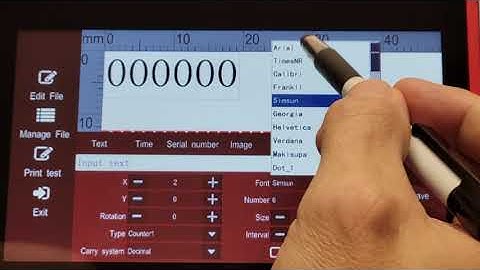 SNEED JET Titan Inkjet Printer - Creating a Counter